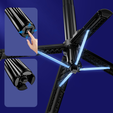 Blavec Selfie Stick Aluminium Fusion P07 s MagSafe, LED světly a dálkovým ovládáním