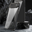 Silikonové pouzdro pro iPhone Air, s pevnou zadní stranou, kouřově černé