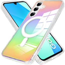 Pouzdro pro Samsung Galaxy A16, Fusion Hybrid, pro MagSafe, vícebarevné + sklo na displej