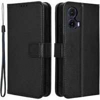 Klopové pouzdro pro Motorola Moto G85, Wallet Smart Magnet, černé