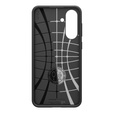Pouzdro Spigen pro Samsung Galaxy A36 5G, Liquid Air, černé + 9H tvrzené sklo