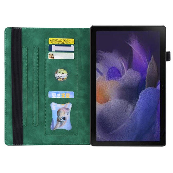 Pouzdro pro Lenovo Tab M11, Classic, s prostorem pro stylus, zelené
