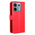 Klopové pouzdro pro Xiaomi Redmi Note 13 Pro 5G, Crazy Horse Wallet, červené