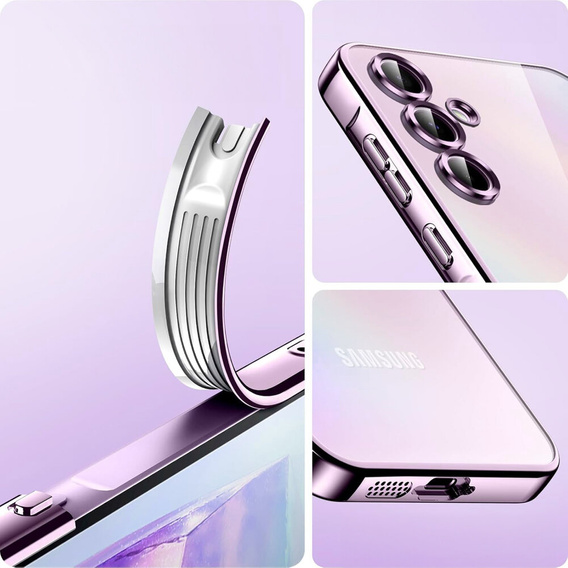 Pouzdro pro Samsung Galaxy A15 4G/5G, Electro MagSafe, růžové + sklo na displej