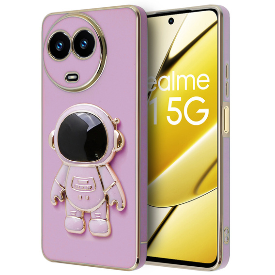 Pouzdro pro Realme 11 5G, Astronaut, fialové