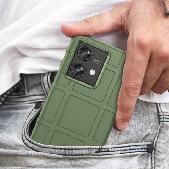 Pouzdro pro Motorola Edge 40 Neo, Rugged Shield, zelené