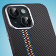 Pouzdro pro iPhone 13, Carbon Fiber MagSafe, černé