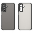 Matné pouzdro pro Samsung Galaxy A17 5G, kouřové s černými boky
