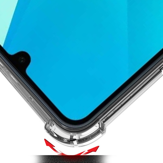 Pouzdro pro Samsung Galaxy A16, Fusion Hybrid, pro MagSafe, průhledné + sklo na displej