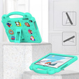 Dětské pouzdro pro Lenovo Tab M10 10.1 Gen 3 TB-328FU/TB-328XU, Cute Patterns, se stojánkem, zelené