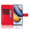 Klopové pouzdro pro Realme 11 Pro 5G / Pro+ 5G, Crazy Horse Wallet, červené