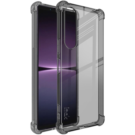 IMAK pouzdro pro Sony Xperia 1 V, Dropproof, transparentní / černé