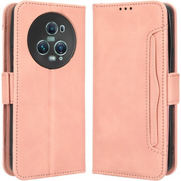Klopové pouzdro pro Honor Magic 5 Pro 5G, Card Slot, růžové