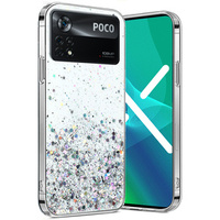 Pouzdro pro Xiaomi Poco X4 Pro 5G, Glittery, průhledné