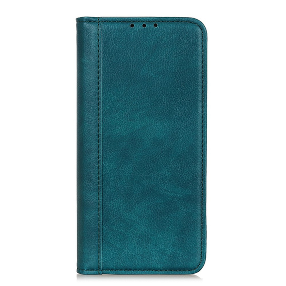 Pouzdro s klopou Split Leather pro Samsung Galaxy A57 5G, zelené