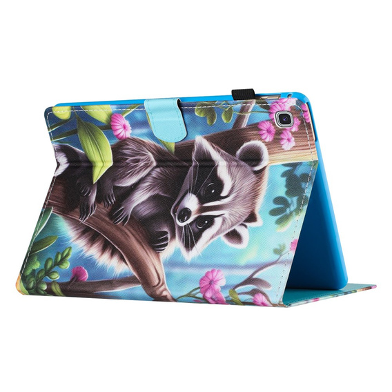 Pouzdro pro Samsung Galaxy Tab A7 Lite, s klopou, raccoon