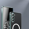 Ochranné pouzdro na fotoaparát pro Samsung Galaxy S23 Plus, CamShield MagSafe, transparentní / zelené