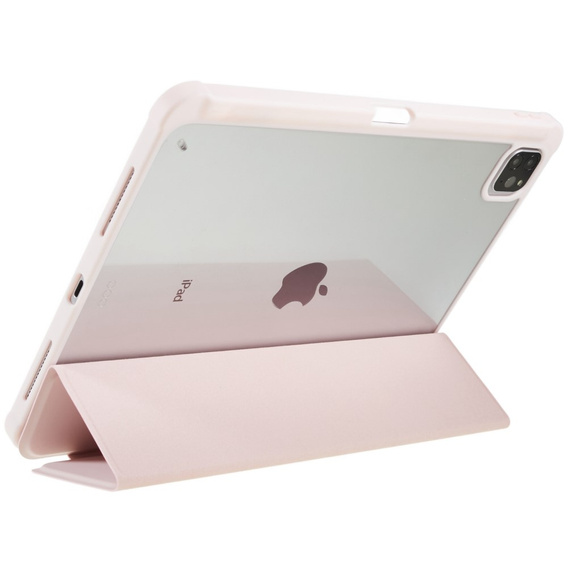 Pouzdro pro iPad Pro 12.9" 2022/2021/2020 (6/5/4 gen.), Smartcase Hybrid, se slotem na stylus, růžové