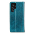 Pouzdro pro Samsung Galaxy S25 Ultra, Wallet Litchi Leather, zelené