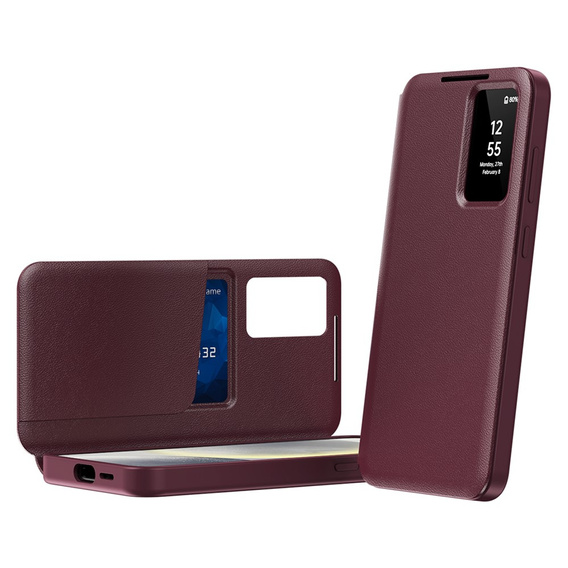 Pouzdro s klopou Smart View Wallet pro Samsung Galaxy S25 FE