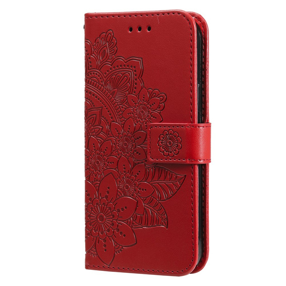 Klopové pouzdro pro Samsung Galaxy A54 5G, Mandala Flower, červené