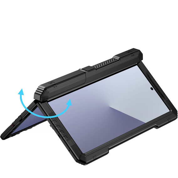 Pancéřované hliníkové pouzdro se stojánkem a držákem stylusu pro Samsung Galaxy Z Fold7 5G