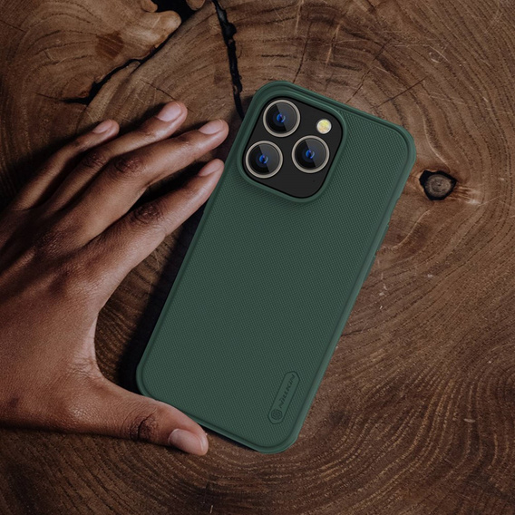 Pouzdro NILLKIN pro iPhone 14 Pro Max, Super Frosted Shield Case, zelené
