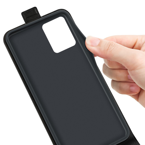 Klopové pouzdro pro Realme C35, Flip, černé