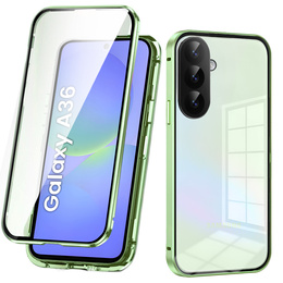 Pouzdro pro Samsung Galaxy A36, Magnetic Dual Glass, zelené