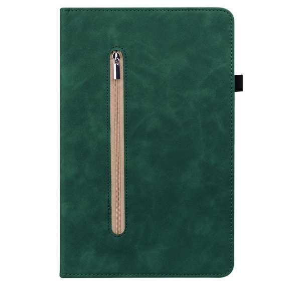 Pouzdro pro Samsung Galaxy Tab A7 Lite, Wallet Pen Slot, zelené