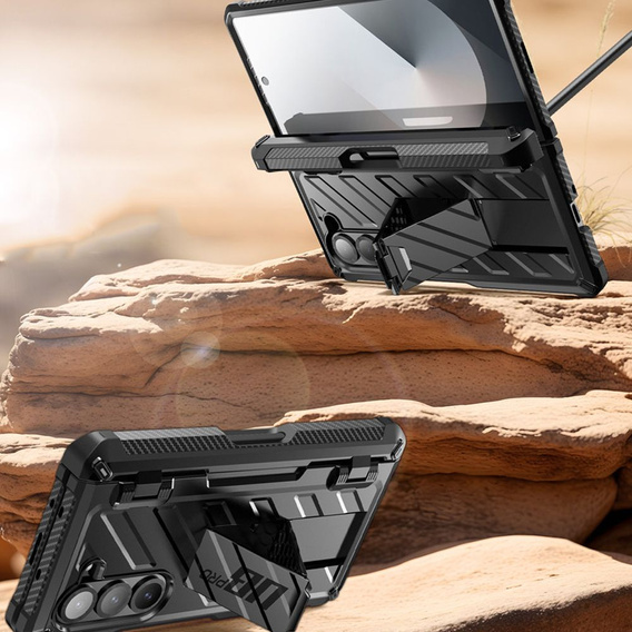 Pouzdro Supcase Unicorn Beetle Pro se sklem 9H a úložným prostorem pro Slim S-Pen pro Samsung Galaxy Z Fold6