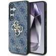 Pouzdro GUESS pro Samsung Galaxy S25, 4G Big Metal Logo, modré