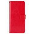 Klopové pouzdro pro Xiaomi Redmi A1 4G / A2 4G, Crazy Horse Wallet, červené