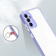 Pouzdro pro Samsung Galaxy A14 5G, Fusion Hybrid, transparentní / fialové