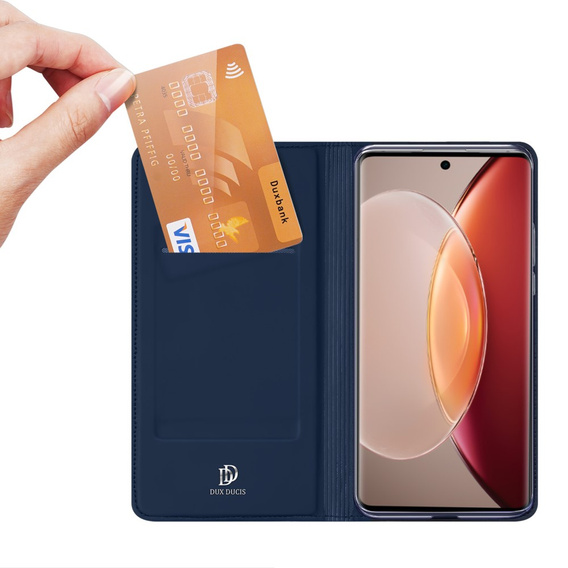 Pouzdro Dux Ducis pro Vivo X90 Pro, Skinpro, námořnicky modré