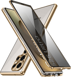 Pouzdro pro Samsung Galaxy S25 Ultra, Privacy Dual Glass, zlaté