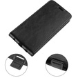 Klopové pouzdro pro Oppo A17, Flip, černé