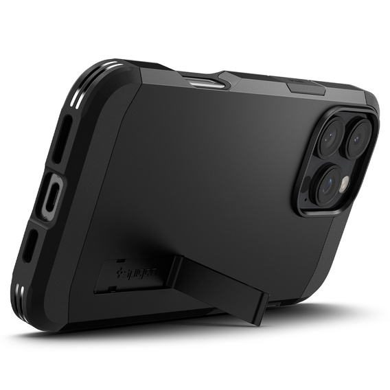 Pouzdro Spigen pro iPhone 16 Pro Max, Tough Armor Mag MagSafe, černé + 9H tvrzené sklo