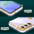 Pouzdro pro Samsung Galaxy A36, Electro heart, fialové + sklo 9H