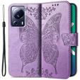 Klopové pouzdro pro Xiaomi 13 Lite, Butterfly, fialové