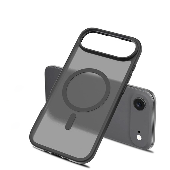 Matné pouzdro pro iPhone Air, pro MagSafe, průsvitné černé