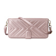 Flipové pouzdro pro Oppo Reno 13 5G, Crossbody Leather Wallet, růžové
