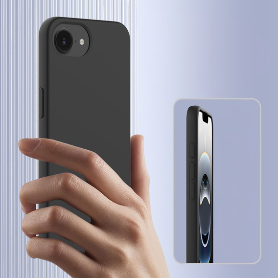Pouzdro pro iPhone 16e, Silicone MagSafe, černé
