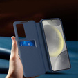 Flipové pouzdro pro Samsung Galaxy S23, Smart View Wallet, modré