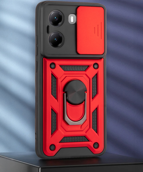 Pouzdro pro Xiaomi Poco X7 Pro 5G, CamShield Slide, červené