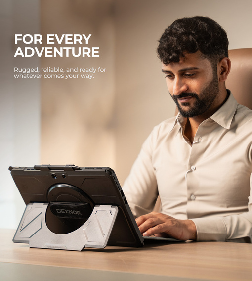 Pouzdro Dexnor 360° s páskem a držákem na stylus pro Microsoft Surface Pro 11/10/9