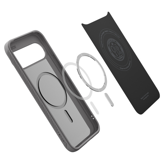 Pouzdro Spigen Liquid Air MagSafe pro Google Pixel 10 Pro XL, mramorově šedé