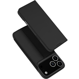 Dux Ducis pouzdro pro iPhone 17 Pro, Skin Pro, s klopou, s přihrádkou na kartu, černé