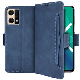 Klopové pouzdro pro Oppo Reno7 4G, Card Slot, modré