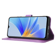 Klopové pouzdro pro Oppo A17, Wallet Smart Magnet, fialové